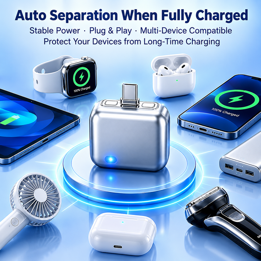 SB-C Smart Auto Eject Charging Adapter with LED Indicator