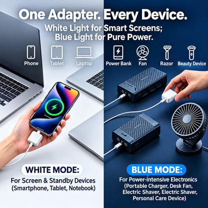 SB-C Smart Auto Eject Charging Adapter with LED Indicator