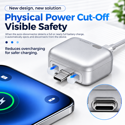 SB-C Smart Auto Eject Charging Adapter with LED Indicator