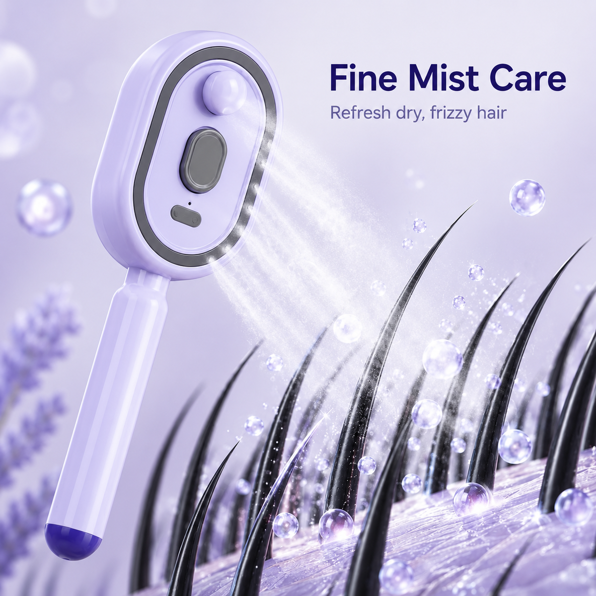 Electric Spray 3 in 1 Rechargeable Hair Massage Comb