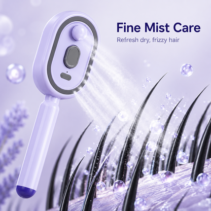 Electric Spray 3 in 1 Rechargeable Hair Massage Comb