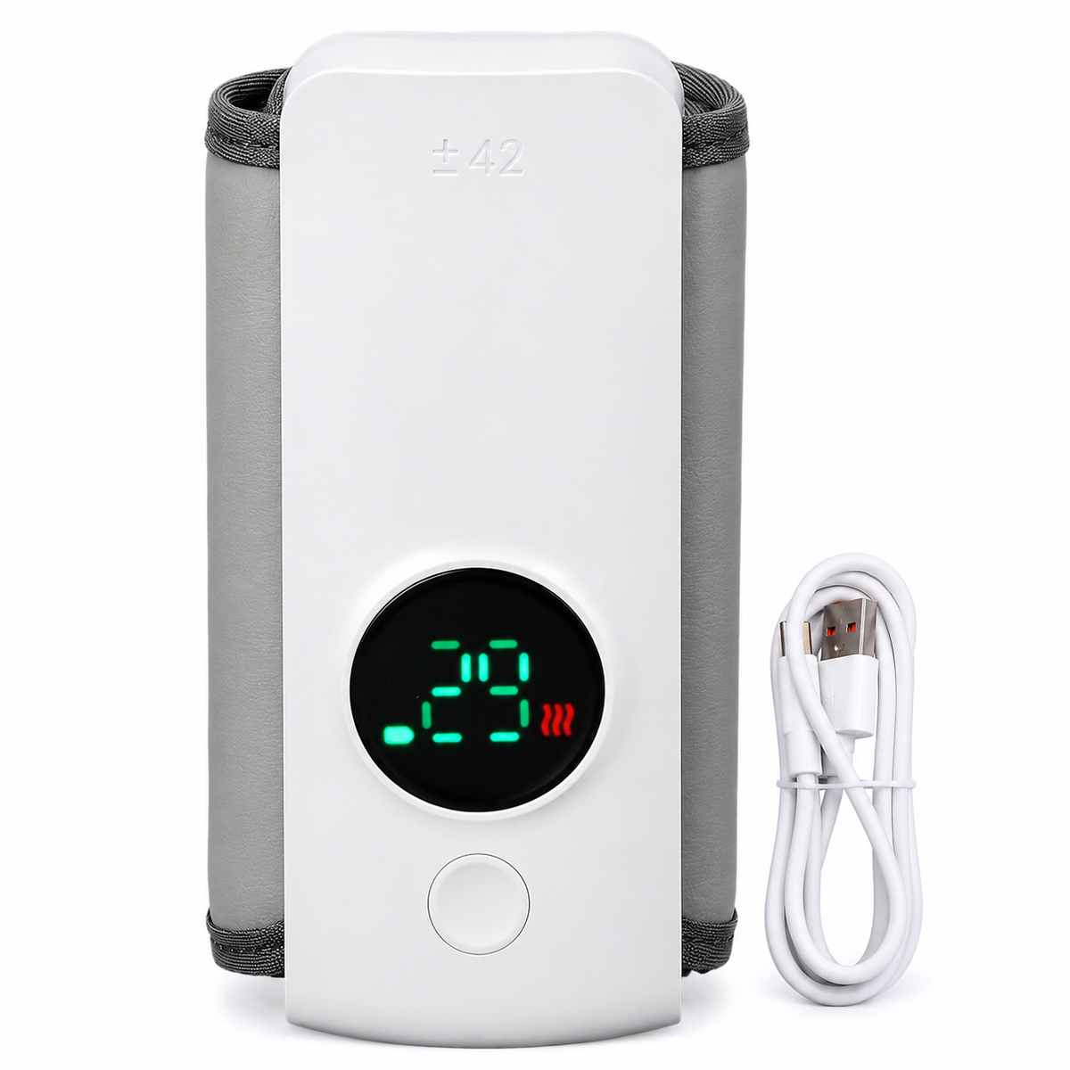 Portable Travel Bottle Warmer, Fast Heating (2-5 Minutes) Rechargeable Milk Warmer