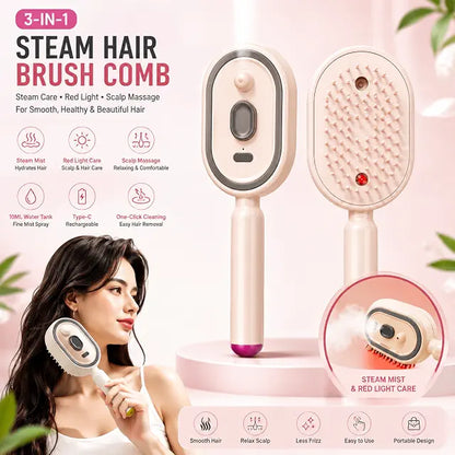 Electric Spray 3 in 1 Rechargeable Hair Massage Comb